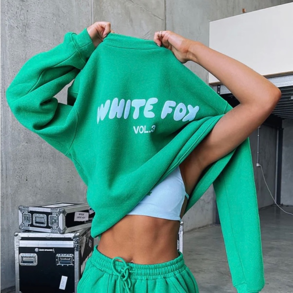 White Fox Sweat Set